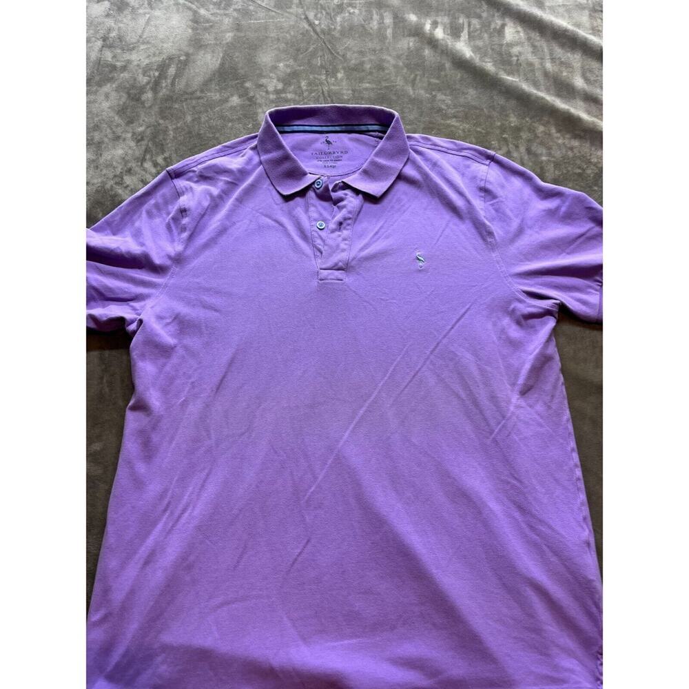 Tailorbyrd Polo Shirt Mens Extra‎ Large Purple Stretch Preppy Golf